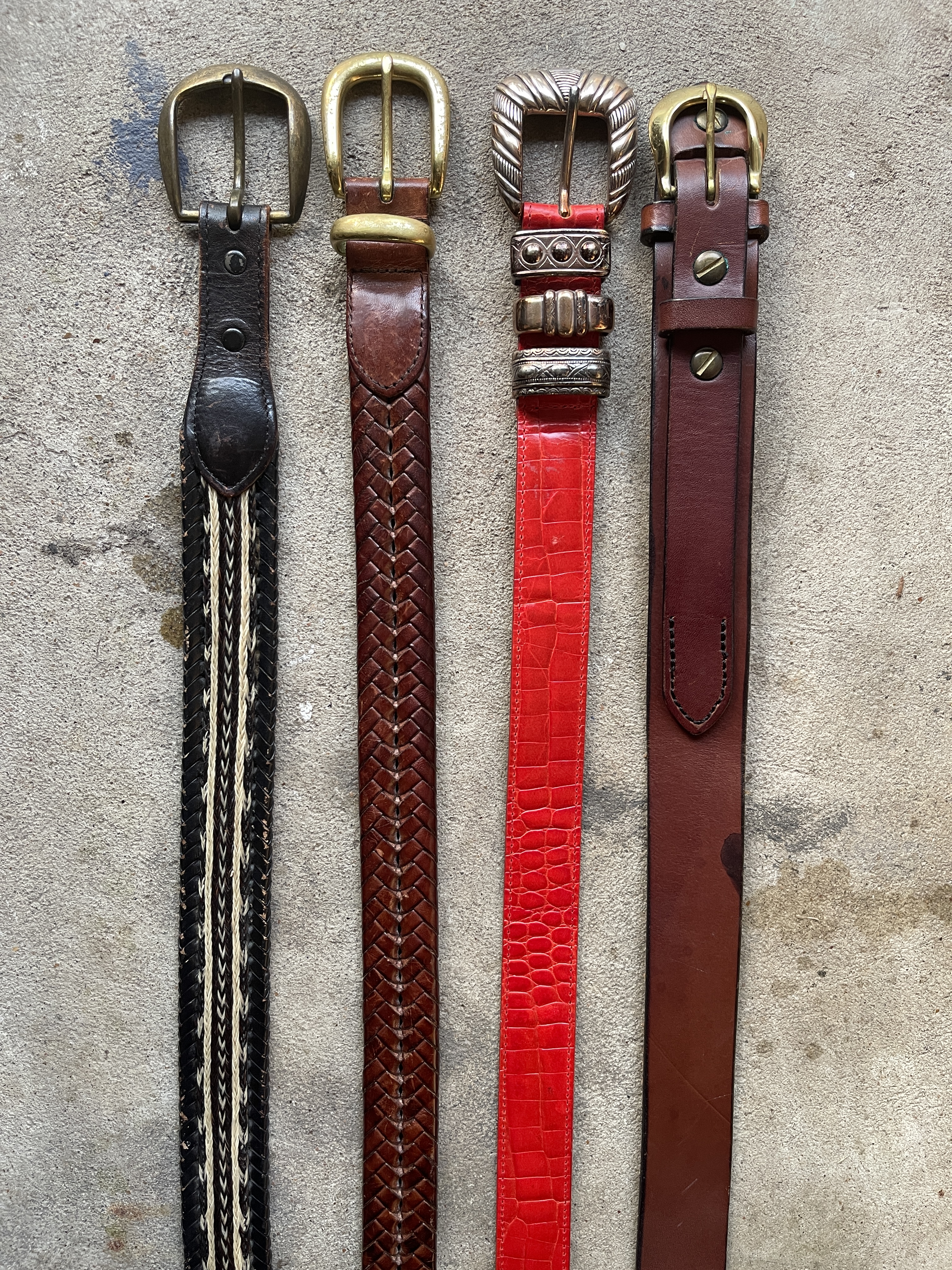 designer vintage belts leather coach